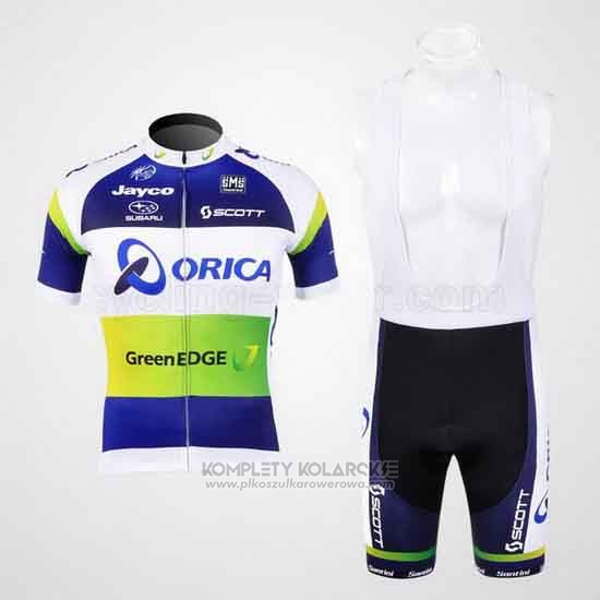 2012 Odziez Rowerowa GreenEDGE Mistrz Oceania Krotkie Rekawy i Rowerowe Szelkach